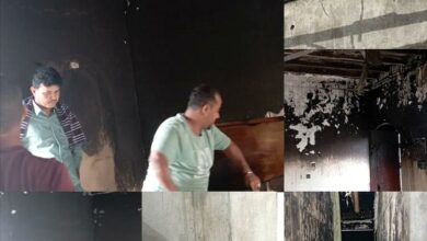 بسبب الألعاب النارية..حريق يدمر منزل مواطن 3