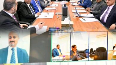 مجلس القيادة الرئاسي يجتمع برئيس الوزراء ويواصل مناقشة الأوضاع الاقتصادية والخدمية 7