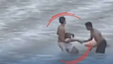 في لحظة شجاعة نادرة.. شاب من عدن ينقذ مواطن من الغرق 3