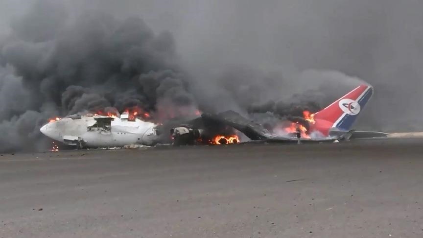 مطار صنعاء خسائر بنصف مليار دولار وتدمير طائرات مدنية
