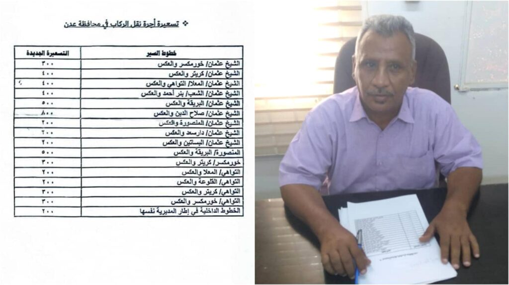 رئيس نقابة النقل والمواصلات بعدن: تخفيض أجرة المواصلات استجابة للإصلاحات الحكومية وجهود مشتركة لتخفيف أعباء المواطنين