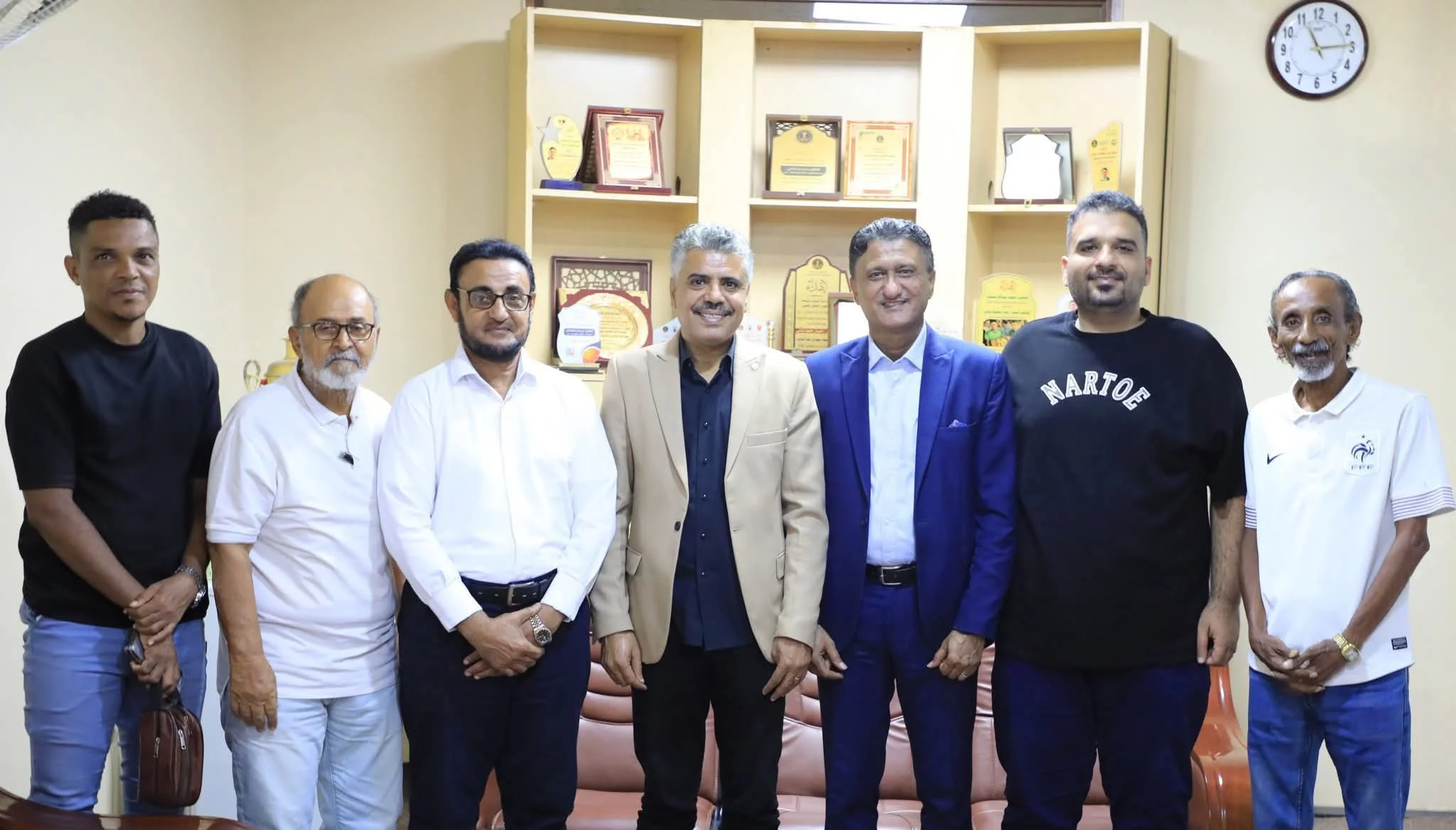 الشاذلي يلتقي بقيادة اتحاد الإعلام الرياضي بعدن 1