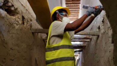 بدء أعمال ترميم الجناح الغربي في متحف المكلا بحضرموت 6