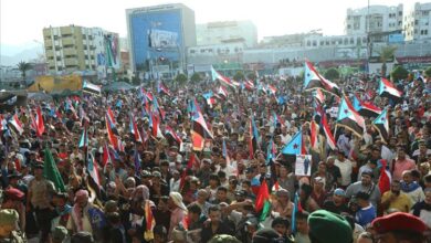 تدفق جماهيري غير مسبوق من الضالع إلى عدن 3