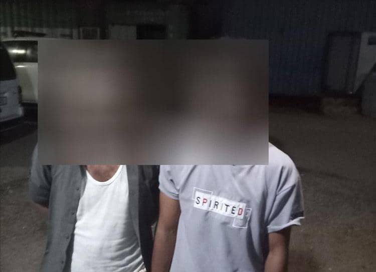 لحظة القبض على سارقي الأسلاك الكهربائية في إنماء بعدن 1