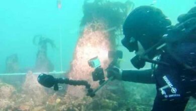 علماء يكتشفون جدار بحري عمره 7000 عام قرب جزيرة غامضة 2