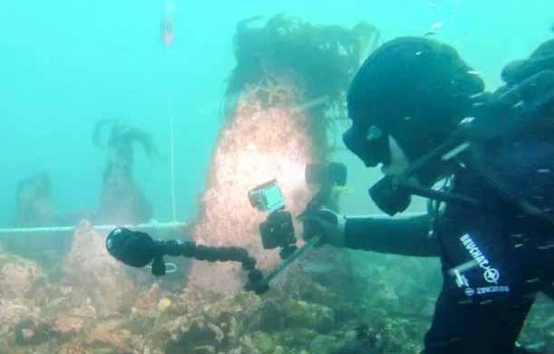 علماء يكتشفون جدار بحري عمره 7000 عام قرب جزيرة غامضة 1