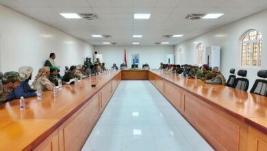 محافظ شبوة يناقش مع لجنة من التحالف سبل التنسيق المشترك لتعزيز الأمن والإستقرار 2