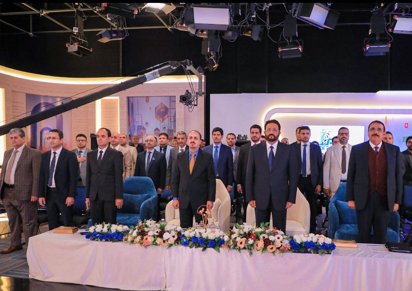 عضو مجلس القيادة العرادة يدشن من مأرب انطلاق البث الرسمي لقناة سبأ الفضائية 1