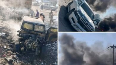 عدن: هجوم بسيارة مفخخة يستهدف القائد حمدي شكري ويوقع قتلى في صفوف مرافقيه 4