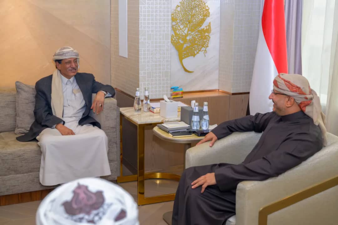 طارق صالح ومحافظ المهرة يبحثان تعزيز الاستقرار ودعم التنمية بالمحافظة 1