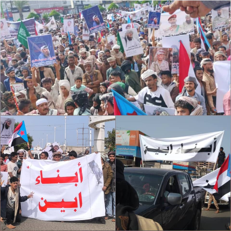 موكب أبناء أبين يتضامن مع أبناء الصبيحة ويقف إلى جانب القائد بشير المضربي ويستنكر الاعتداء على القائد حمدي شكري 1