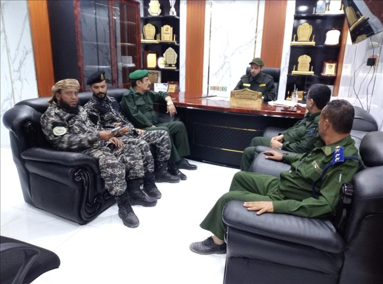 العميد ناصر الشوحطي يستقبل قيادة حرس المنشآت بلحج ويؤكد: حماية الممتلكات العامة والخاصة أولوية 1