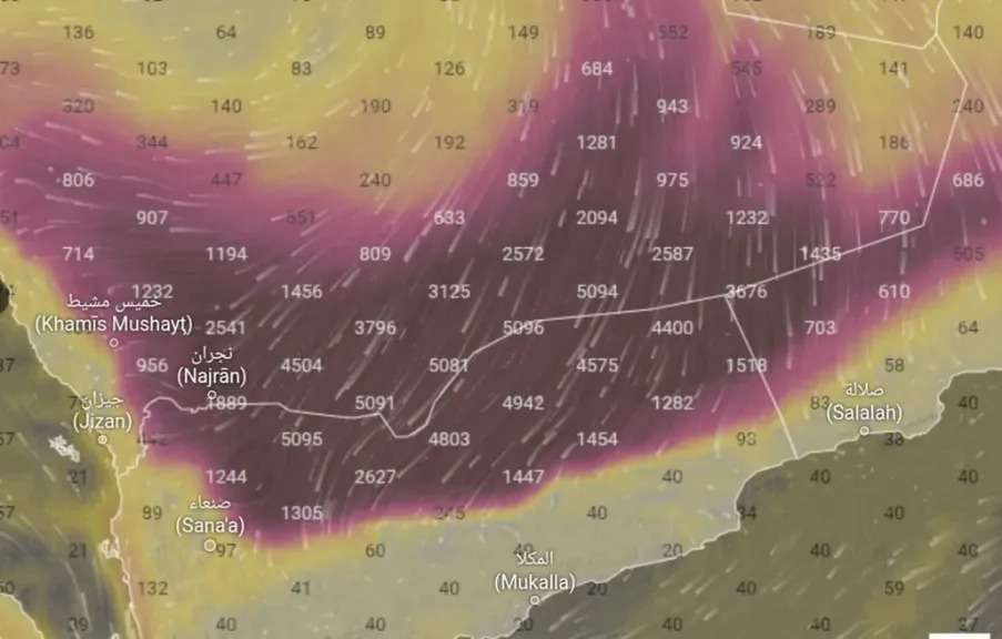 خبير أرصاد يحذر: عاصفة غبارية واسعة تضرب اليمن خلال الساعات القادمة