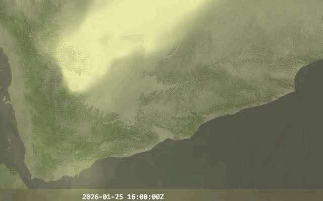 من صحراء الربع الخالي.. كتلة غبار تجتاح محافظات حضرموت وغرب اليمن خلال 24 ساعة 1