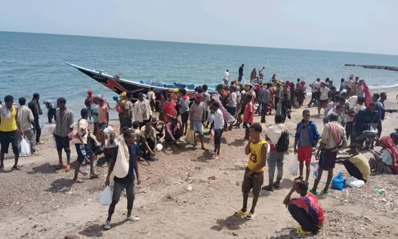 تسلسل الهجرة غير الشرعية في شبوة: وصول دفعة جديدة من المهاجرين 1