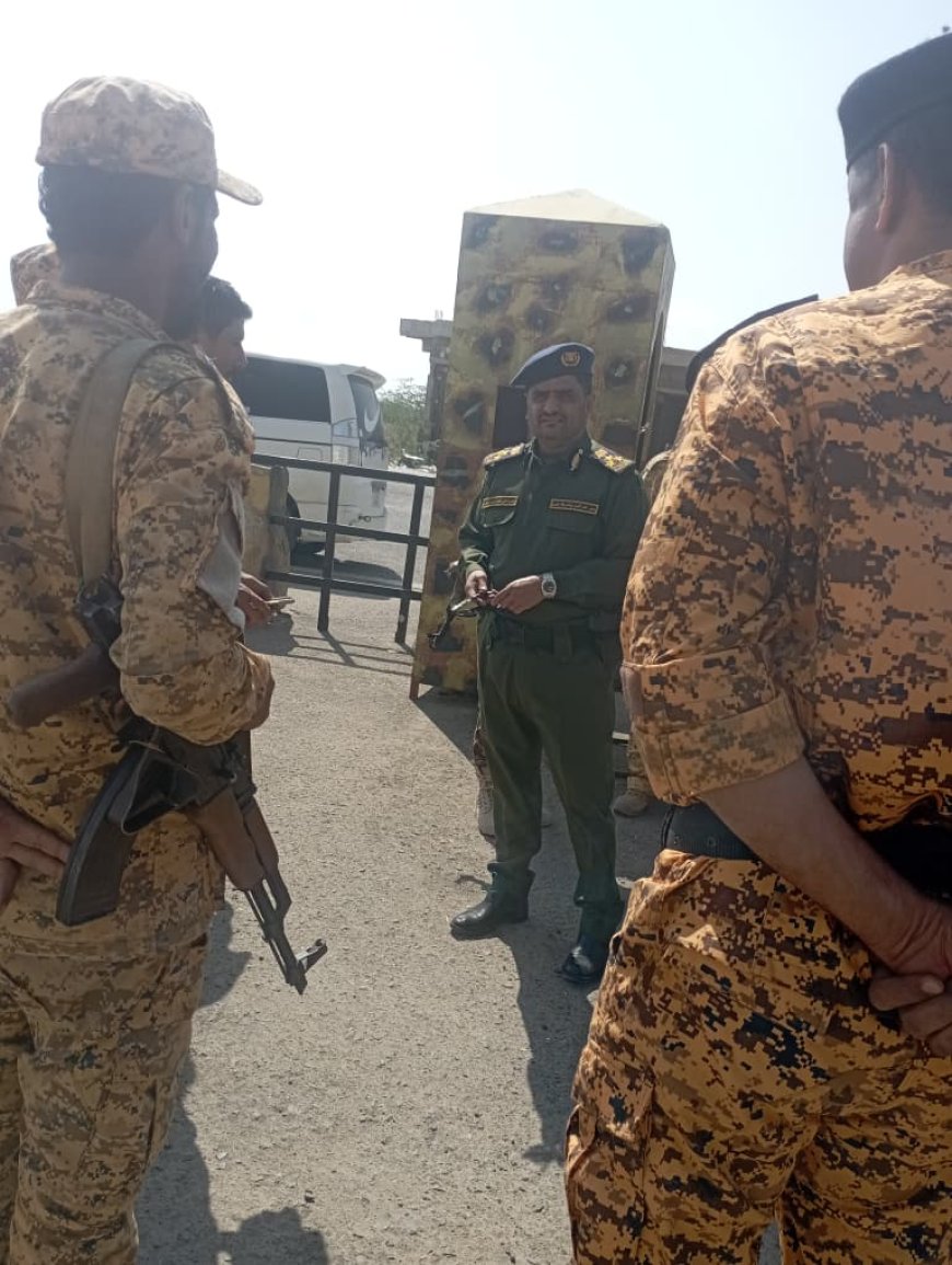 مدير عام أمن محافظة أبين يزور عددًا من المرافق العامة والخاصة في عاصمة المحافظة 1