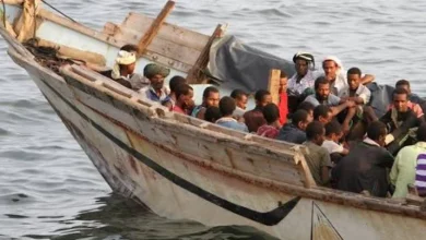 نزول 120 مهاجرا أفريقيا على ساحل عرقة مديرية رضوم بمحافظة شبوة 3