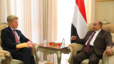 عضو مجلس القيادة سالم الخنبشي يستقبل المبعوث الاممي 2