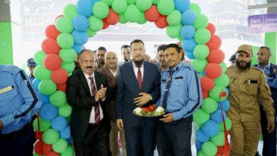 العمري وشيخ يفتتحان مركز الفحص الدوري للمركبات بعدن 3
