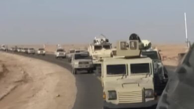 قوات “درع الوطن” تبدأ دخولها إلى عدن عبر نقطة العلم 3