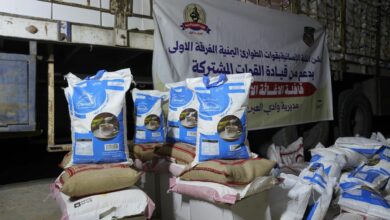 بدعم قيادة القوات المشتركة.. تدشين توزيع 7ألف سلة غذائية في وادي العين وحورة بحضرموت 2