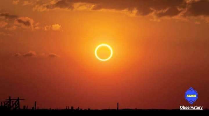 فلكي يمني يكشف عن كسوف حلقي للشمس قبل حلول شهر #رمضان 1