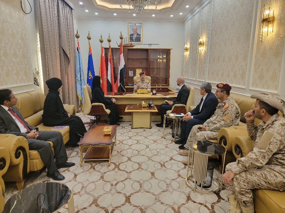 وزير الدفاع يبحث مع الصليب الأحمر تعزيز التعاون الإنساني 1