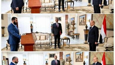 بحضور رئيس مجلس القيادة.. محافظو لحج وأبين والضالع يؤدون اليمين الدستورية 4