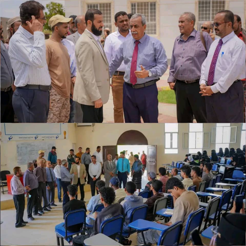 محافظ أبين يزور جامعة أبين ويشيد بما تحقق من إنجاز، ويؤكد دعم مسيرة التعليم 1