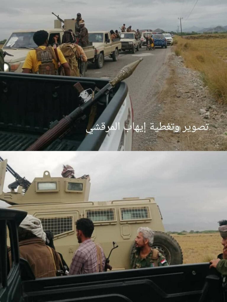 تصاعد التوتر العسكري في أبين مع تحشيد مسلح عند نقاط استراتيجية وسط مخاوف من صدام وشيك