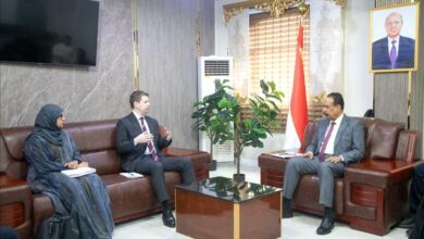 وزير الأشغال يناقش مع مكتب المبعوث الأممي دعم مشاريع الطرق والبنية التحتية في المناطق المحررة 3