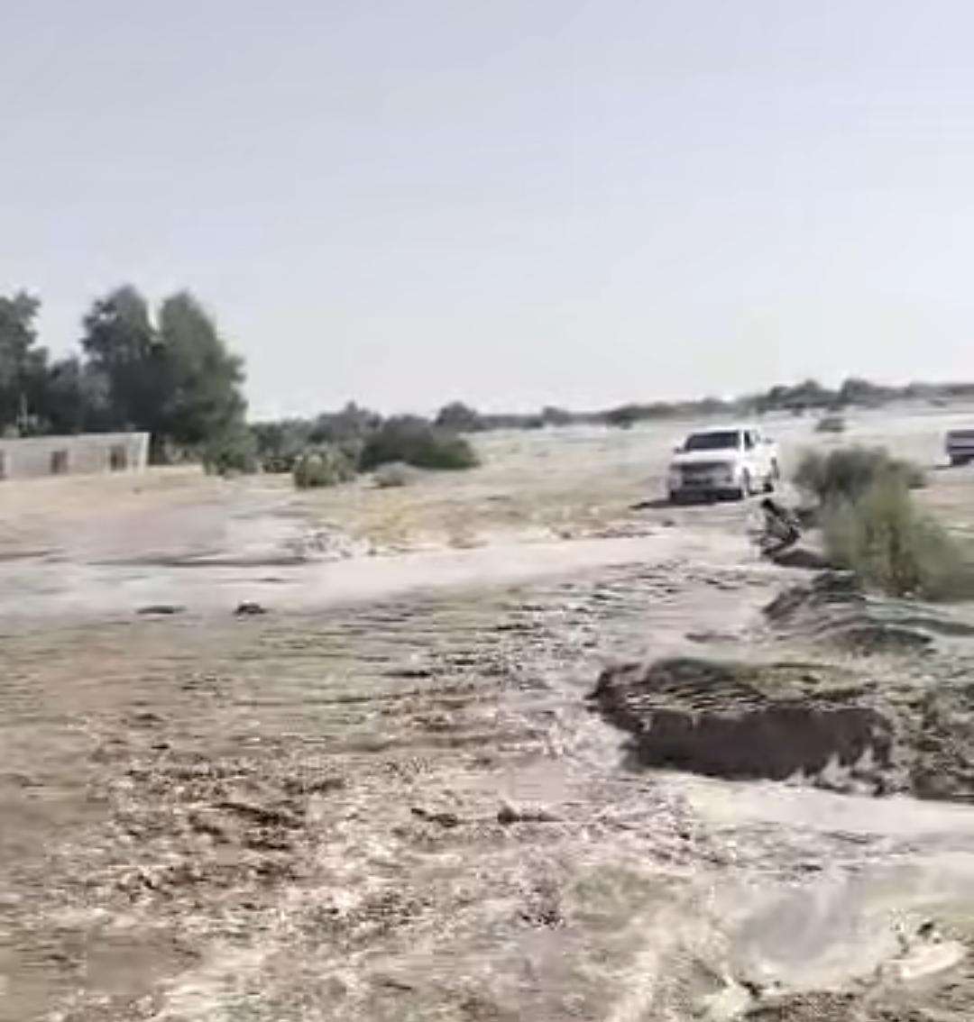 شبوة.. عسيلان تشهد استمرار تدفق سيل وادي بيحان 1