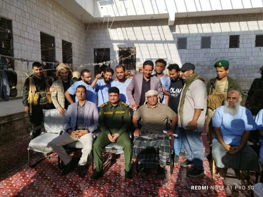 بدعم فاعلي الخير.. الإفراج عن 10 سجناء معسرين في أبين بعد سداد أكثر من 59 مليون ريال 1