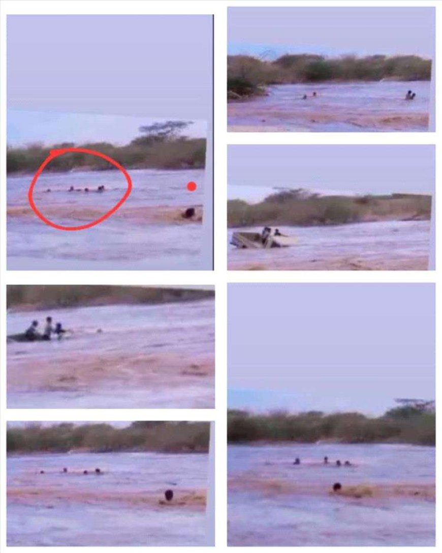 أبين: شاب ينقذ عائلة كاملة من الغرق وسط السيول الجارفة 1