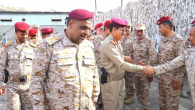 وزير الدفاع يتفقد القاعدة الإدارية بعدن ومستشفى باصهيب العسكري 3