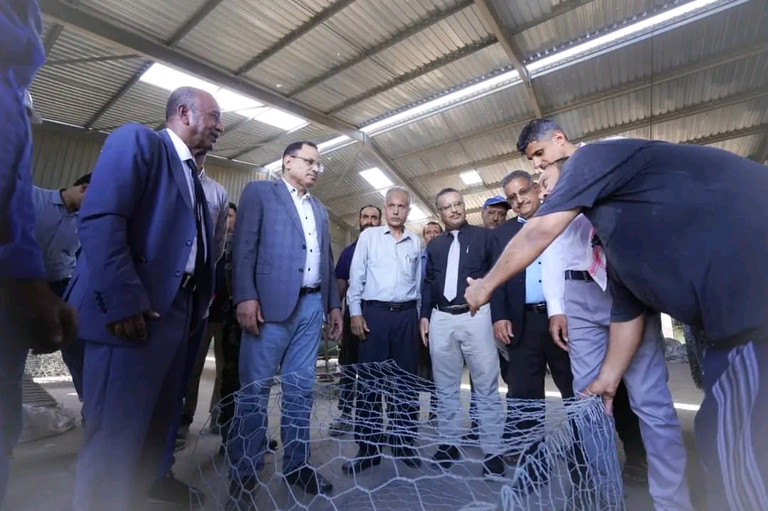 وزير الزراعة والري يطلع على عدد من المرافق والمشاريع التابعة للوزارة في عدن 1