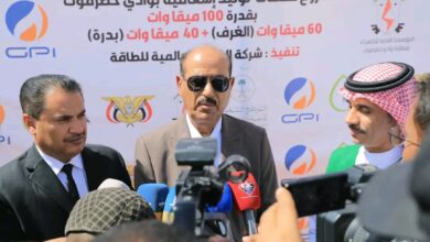 سيئون.. وضع حجر الأساس لمشروع كهربائي بقدرة 100 ميجا وات بدعم سعودي 2