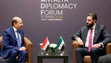 رئيس الوزراء وزير الخارجية يلتقي الرئيس السوري على هامش منتدى أنطاليا الدبلوماسي ويبحثان تعزيز العلاقات الثنائية 5