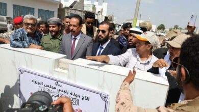 العقربي والرباش يدشنان مشروع طريق جعار–باتيس بطول 17 كيلومتراً في أبين 4