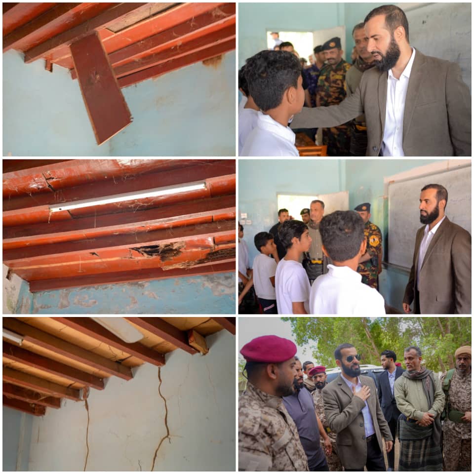 محافظ أبين يتفقد مجمع سمية أم عمار بخنفر ويؤكد إعادة تأهيله 1