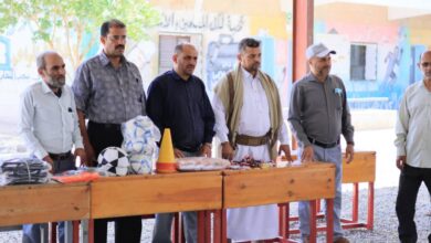 مأرب: مكتب التربية يدشن توزيع مستلزمات رياضية لـ 179مدرسة بمختلف المديريات 3