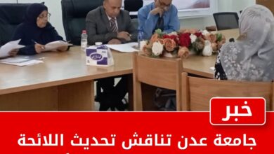 جامعة عدن تناقش تحديث اللائحة التنظيمية لمركز التطوير الأكاديمي وضمان الجودة 2