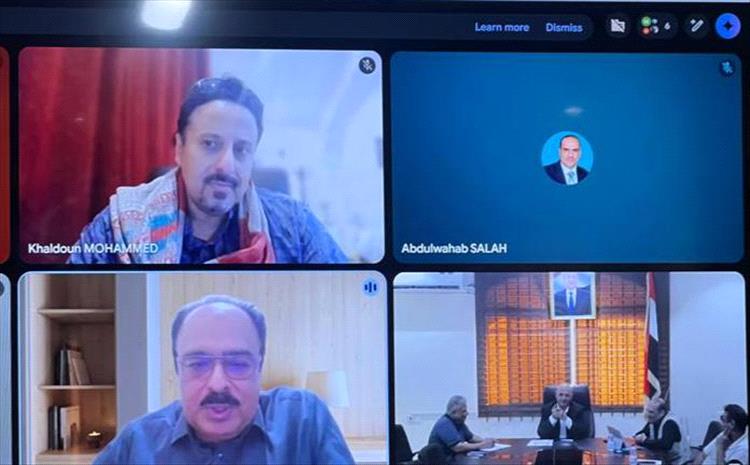 وزير المياه والبيئة يبحث مع البنك الدولي و"اليونبس" تعزيز التعاون المشترك 1