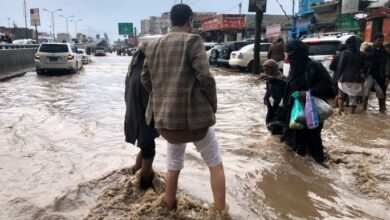 تحذيرات من فيضانات وسيول مفاجئة مع استمرار الأمطار الغزيرة في اليمن 2