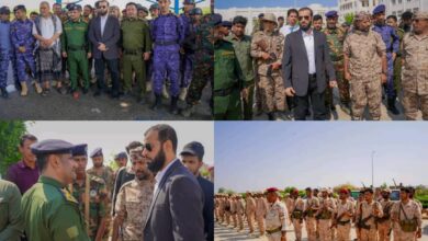 محافظ أبين أثناء تفقده النقاط الأمنية يشدد على الانضباط ويشيد بتفاعل الأجهزة الأمنية 2