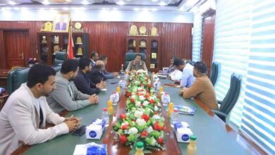 محافظ المهرة يناقش مع لجنة وزارية آلية استلام وتشغيل الميازين 4