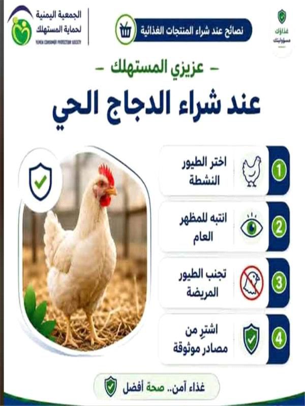 تحذير عاجل للمستهلكين في اليمن بعد انتشار مرض يصيب الدواجن.. وجمعية حماية المستهلك تدعو للحذر 2