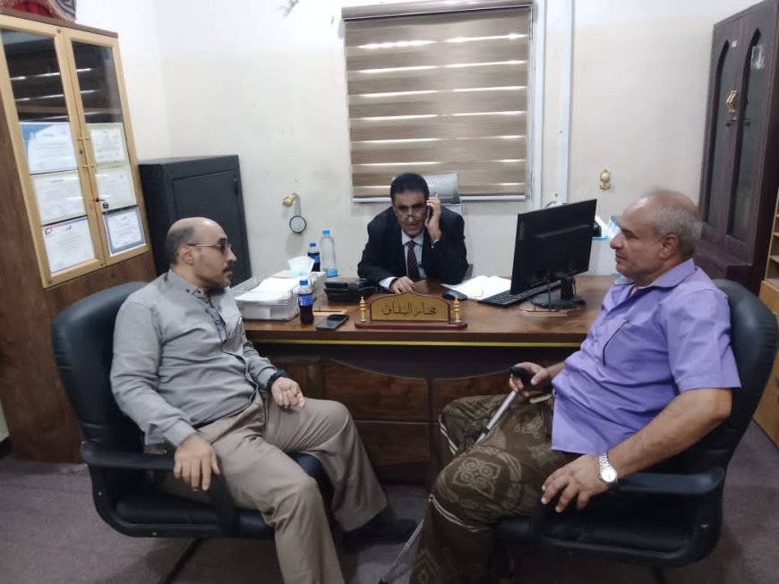 مدير عام اتصالات أبين يتفقد مركز اتصالات مودية عقب إجازة عيد الأضحى 1