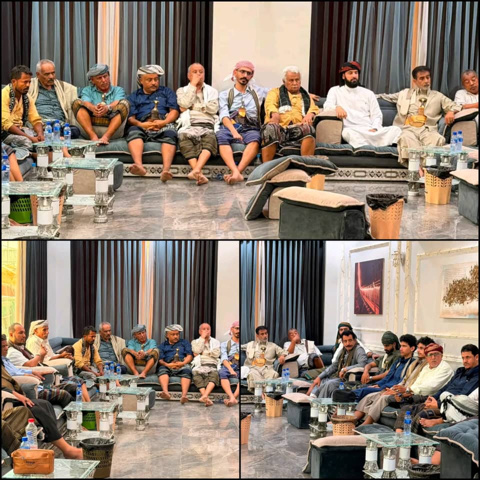 محافظ أبين يلتقي مشايخ ووجهاء آل فضل ويؤكد تعزيز التلاحم الوطني وتوحيد الصفوف 1